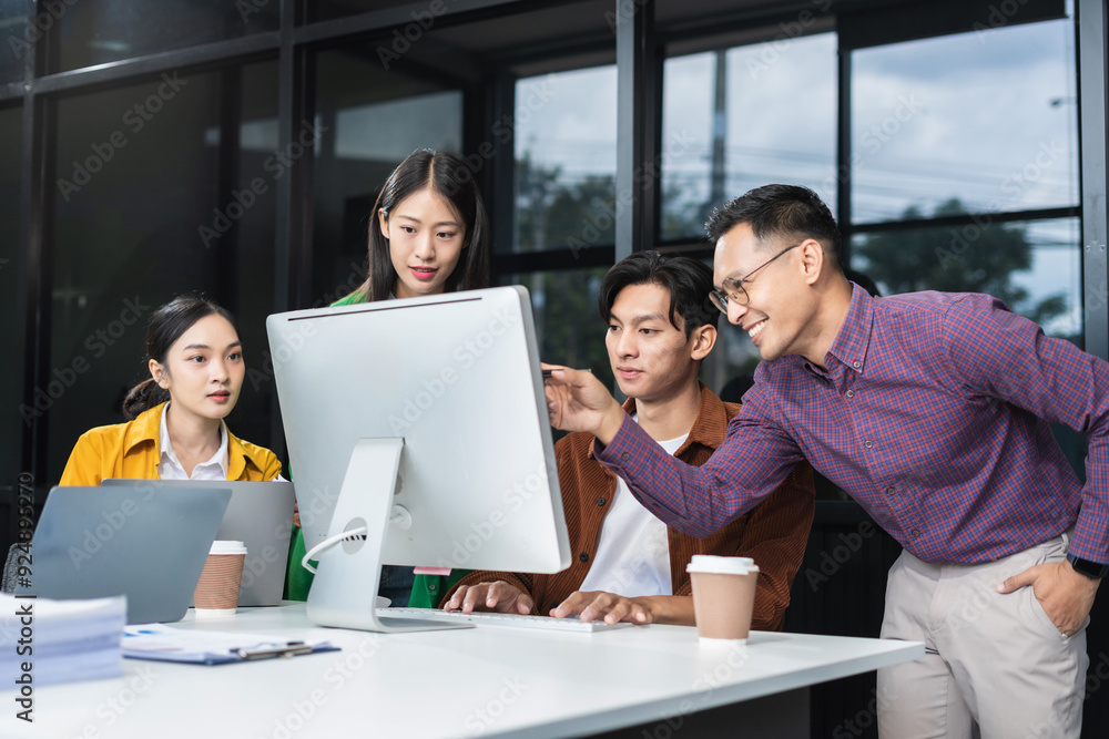 Successful business team, working and update tasks with milestones progress planning and professional investor working new start up project in the office. Successful business team, working and update tasks with milestones progress planning and professional investor working new start up project in the office.