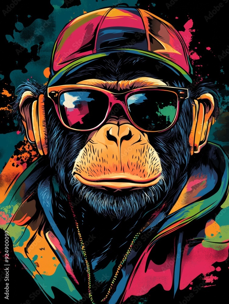 Streetwise Ape. Graffiti Vibes Streetwise Ape. Graffiti Vibes