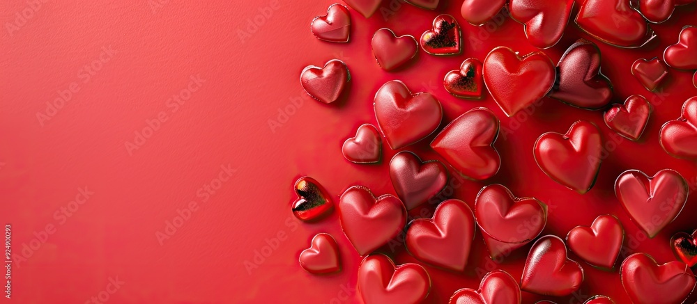 Heart pattern on a Valentine s Day themed copy space image Heart pattern on a Valentine s Day themed copy space image