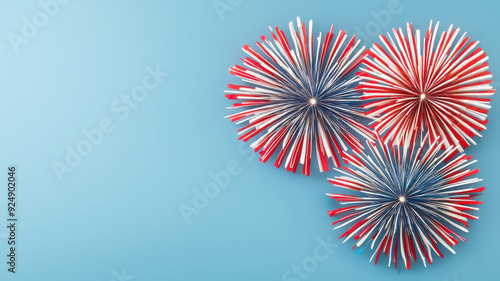 Wallpaper Mural Labor Day fireworks, USA celebration, patriotic display Torontodigital.ca