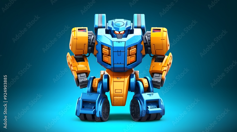 Fototapeta premium SUV robot toy 3d