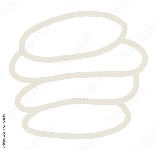 Beige linear icons representing spa beauty services, relax, skincare and wellness. Beauty services
