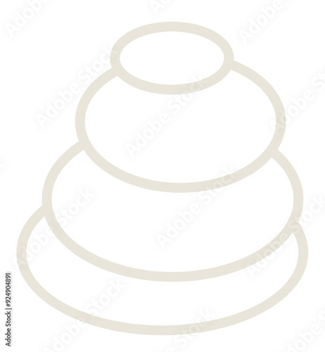 Beige linear icons representing spa beauty services, relax, skincare and wellness. Beauty services
