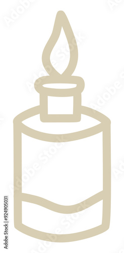 Beige linear icons representing spa beauty services, relax, skincare and wellness. Beauty services