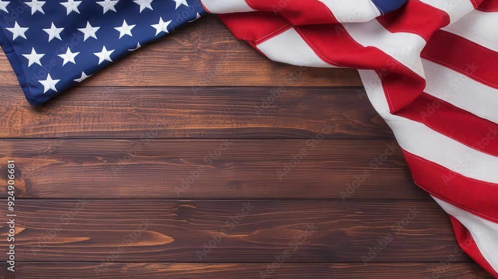 Obraz premium Labor Day holiday relaxation, USA themed decor