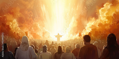 The Day of Judgment: Reflections on the Second Coming of Christ - Picture a scene of solemnity and awe as Christ returns to judge the living and the dead