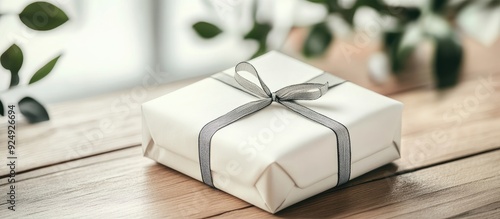 Blank white gift for mock u...
