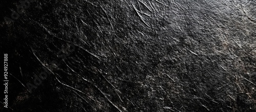 The texture is black and fe...