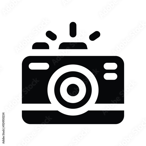 camera icon. vector glyph icon for your website, mobile, presentation, and logo design.