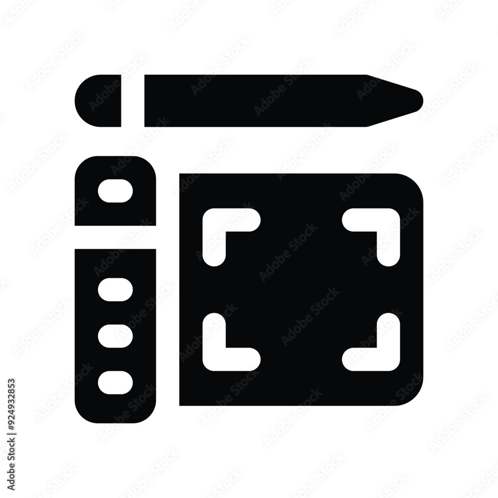 graphic tablet icon. vector glyph icon for your website, mobile, presentation, and logo design. graphic tablet icon. vector glyph icon for your website, mobile, presentation, and logo design.