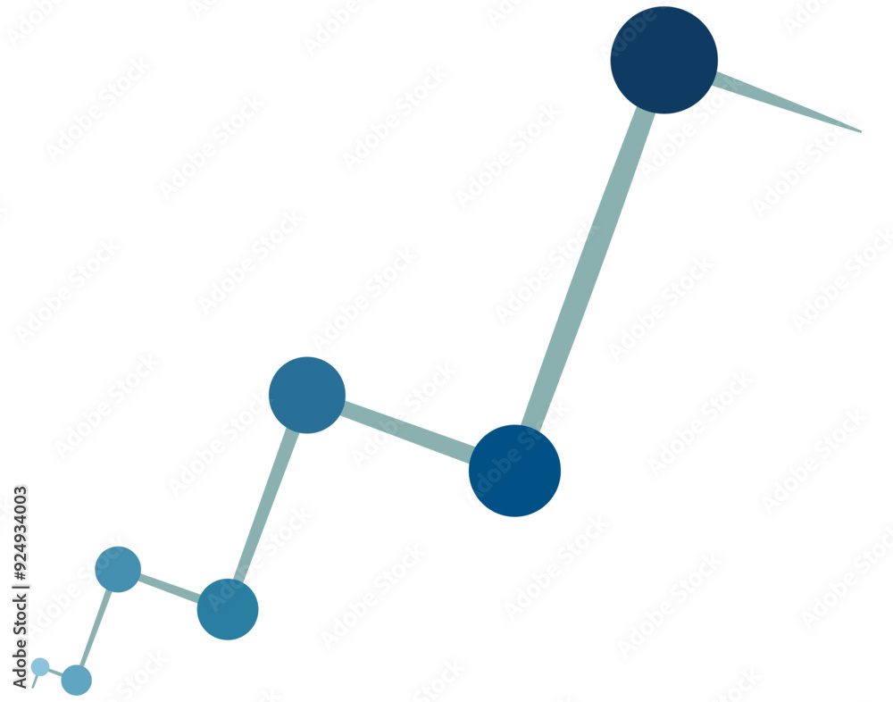 The growth chart of marketing with increase number of selling product, the graph of business analysis with highly profit The growth chart of marketing with increase number of selling product, the graph of business analysis with highly profit