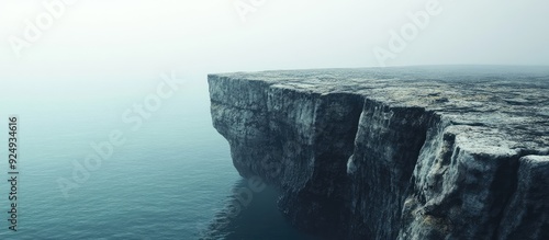 Cliff by the ocean. with co...