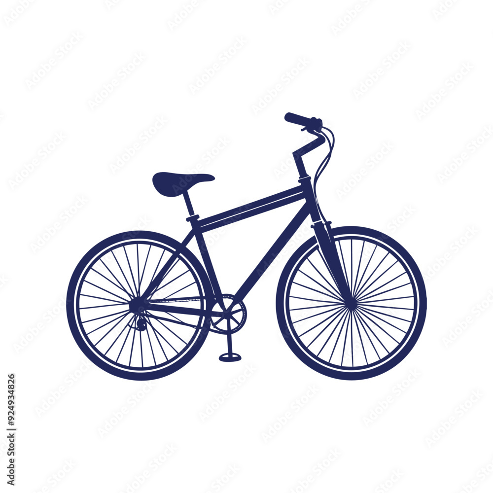 bicycle silhouettes Clip art isolated vector illustration on white background bicycle silhouettes Clip art isolated vector illustration on white background