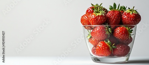 Strawberries in a jelly gla...