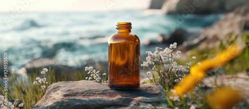 Amber glass bottle mock ups...
