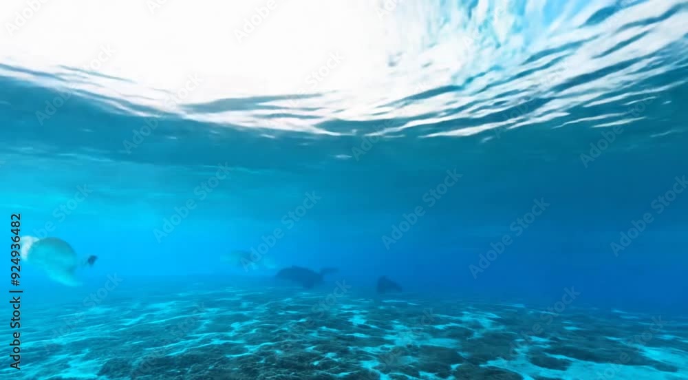 水中からの景色 水中からの景色