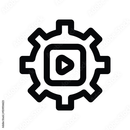 content management icon. vector line icon for your website, mobile, presentation, and logo design.