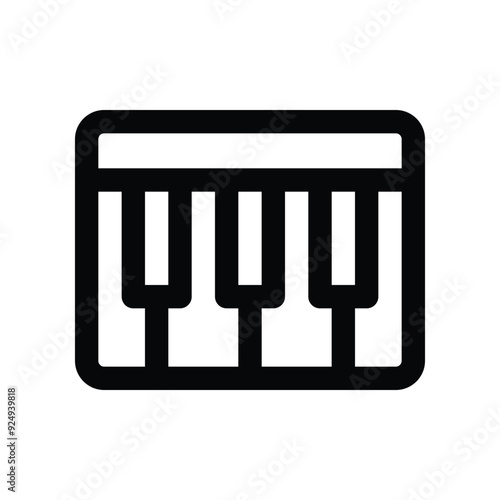 piano icon. vector line icon for your website, mobile, presentation, and logo design.