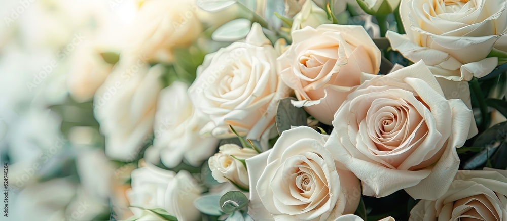 Composition of flowers Beautiful garden roses in summer bloom create a festive background A frame of roses on a floral card set against a white background Copyspace Composition of flowers Beautiful garden roses in summer bloom create a festive background A frame of roses on a floral card set against a white background Copyspace