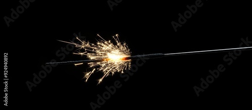 Christmas sparkler against ...