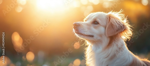 An Adorable Family Dog enjo...