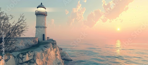 summit of an ancient lighth...