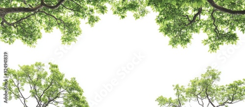 group of treetops and tree ...