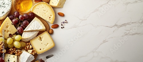 Variety of cheese assortmen...