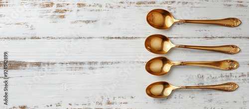 Vintage golden coffee spoon...