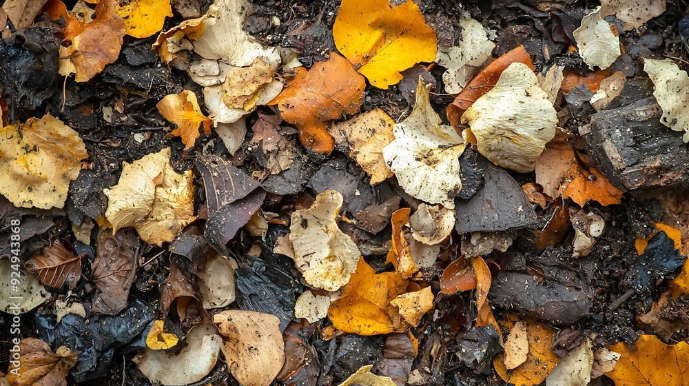 Time-lapse Decomposition of Organic Waste Showcasing Natural Recycling Process Time-lapse Decomposition of Organic Waste Showcasing Natural Recycling Process