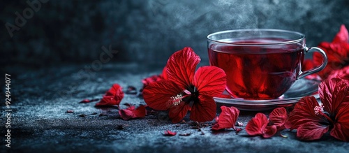 Herbal hibiscus tea carcade...