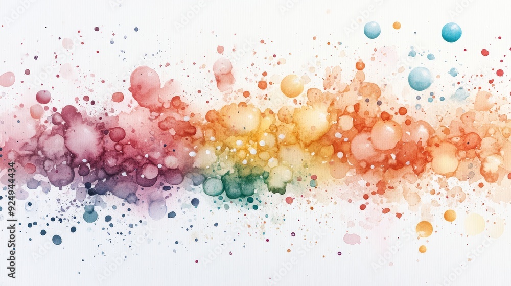 Vibrant watercolor abstract illustration showcasing a spectrum of colors blending beautifully, ideal for creative projects and designs. Vibrant watercolor abstract illustration showcasing a spectrum of colors blending beautifully, ideal for creative projects and designs.
