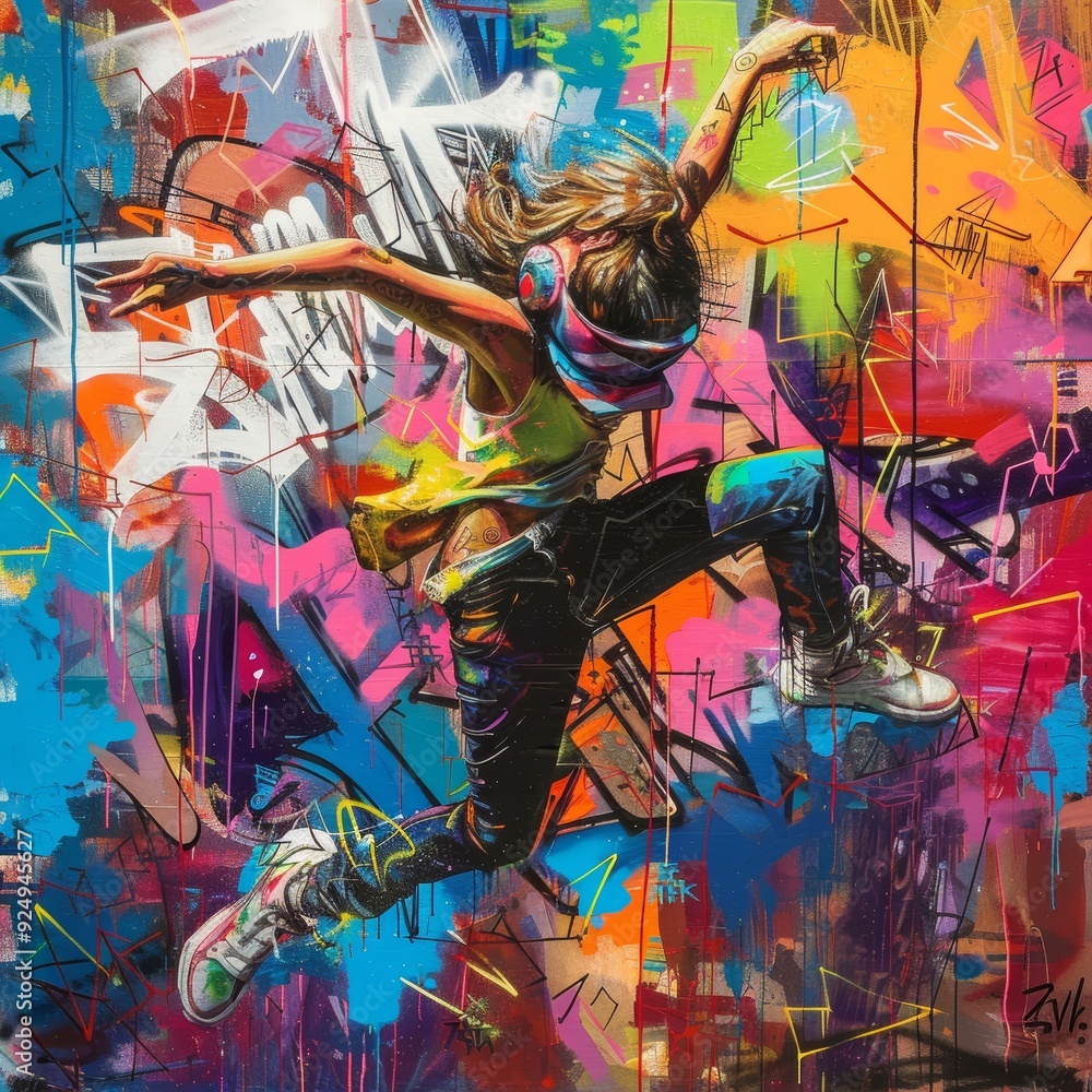 Vibrant Expression: Breaking Artist in Motion Vibrant Expression: Breaking Artist in Motion