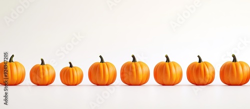 Collection of pumpkins on a...