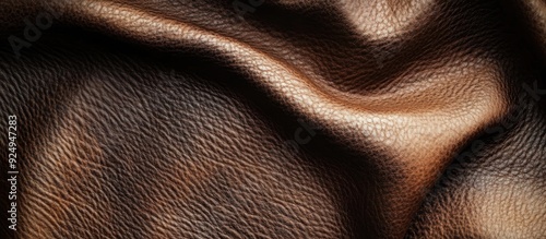 Brown leather texture backg...