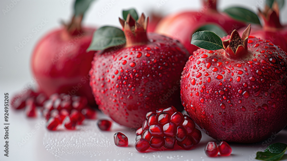 Group Fresh pomegranate fruit whole pomegranate seeds. Pomegranates and red apples Rosh Hashanah Group Fresh pomegranate fruit whole pomegranate seeds. Pomegranates and red apples Rosh Hashanah