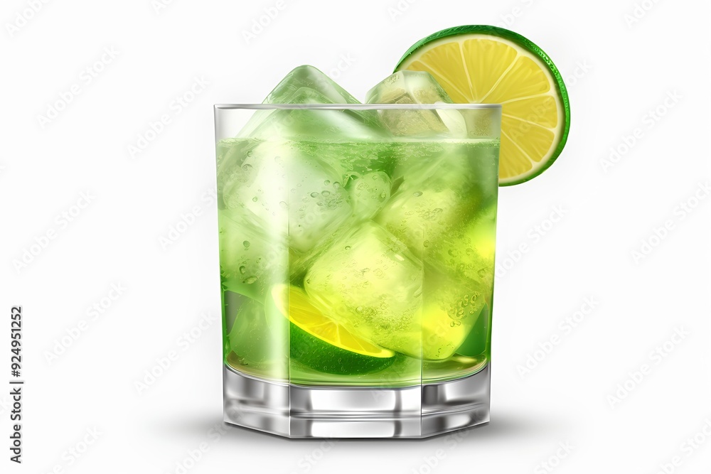 cocktail with lime cocktail with lime