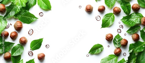 Chestnuts and curly leaves ...