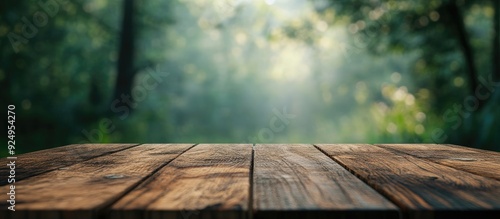 Tabletop and blurred nature...