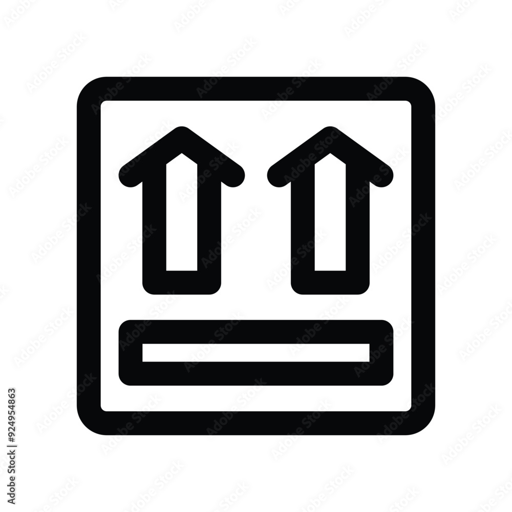 side up icon. vector line icon for your website, mobile, presentation, and logo design. side up icon. vector line icon for your website, mobile, presentation, and logo design.