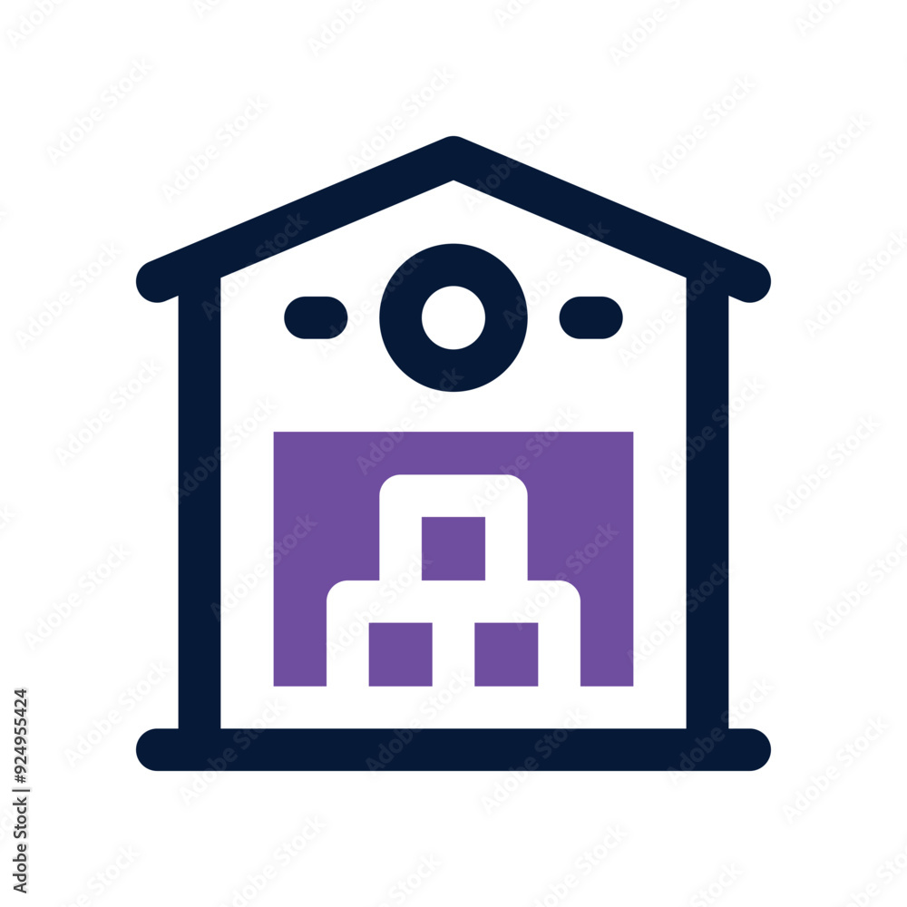 warehouse icon. vector dual tone icon for your website, mobile, presentation, and logo design. warehouse icon. vector dual tone icon for your website, mobile, presentation, and logo design.