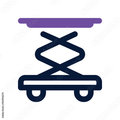 scissor lift icon. vector dual tone icon for your website, mobile, presentation, and logo design.