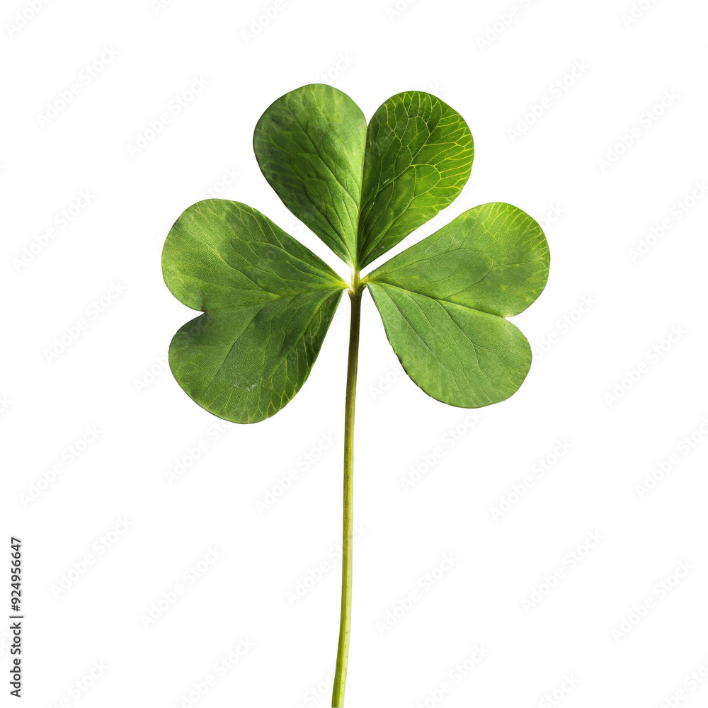 Clover isolated on white or transparent background, St. Patrick's Day symbol Clover isolated on white or transparent background, St. Patrick's Day symbol