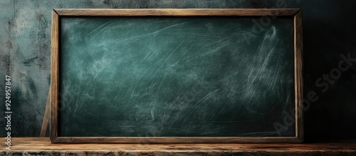 Blank chalkboard brown blac...