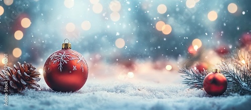 blurred Christmas backdrop ...