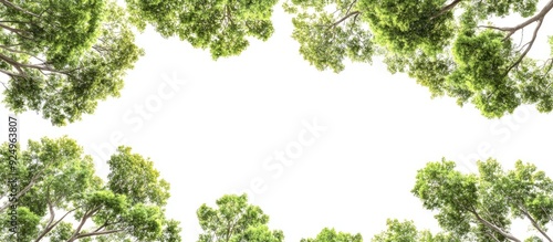 group of treetops and tree ...