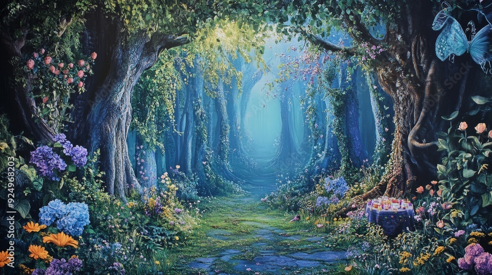 Enchanting Forest Path Leading to Mystery - A magical forest path ...