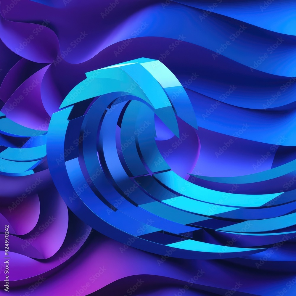 Fototapeta premium Blue background modern abstract vector.