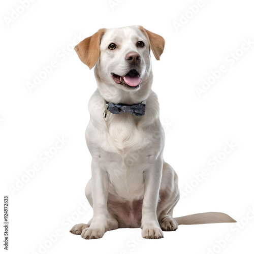 labrador retriever dog on transparent background