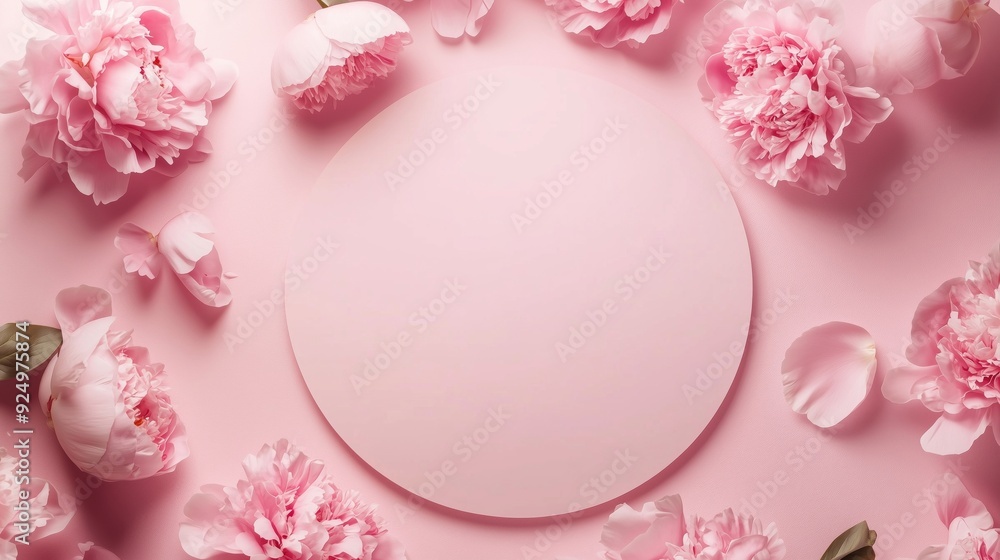 Elegant Floral Arrangement with Blank Space for Customization Elegant Floral Arrangement with Blank Space for Customization
